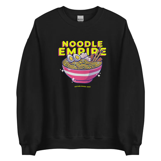 Noodle Empire Crewneck: Pink Logo